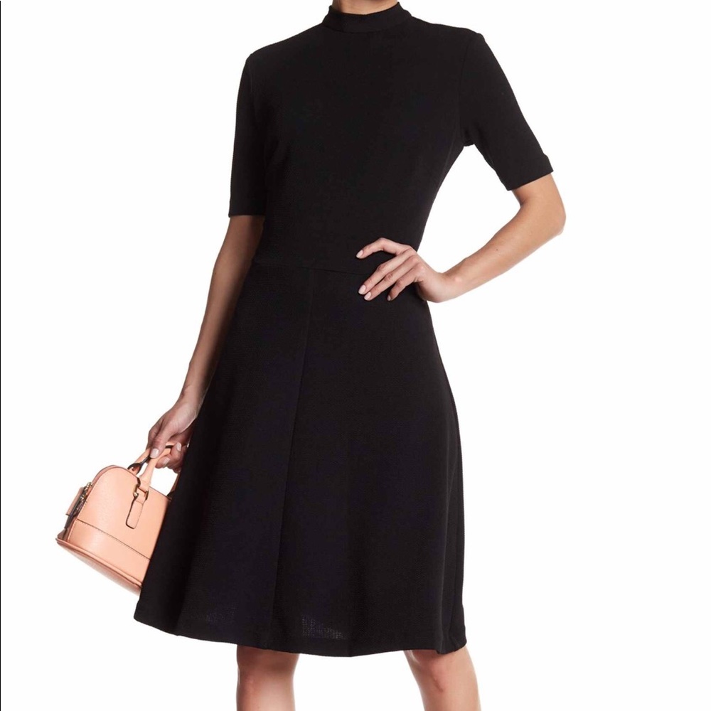 Black High Neck Dress
